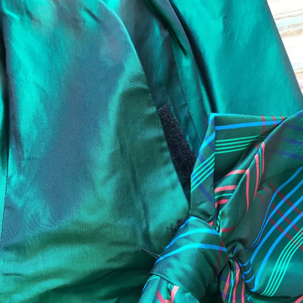 Pat McDonagh Iridescent Green Tartan Bustier Corset Top Vintage St Patrick's Day - Picture 9 of 11